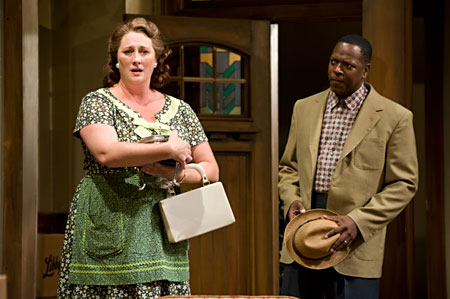 Kirsten Fitzgerald and ensemble member James Vincent Meredith