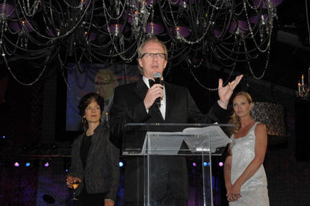 Artistic Director Martha Lavey, ensemble member Tracy Letts and ensemble member and Gala 2008 host Joan Allen
