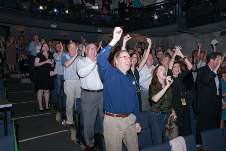 Crowd cheering