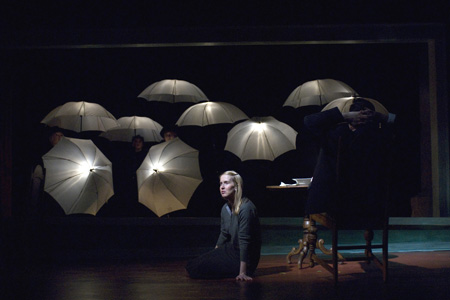 Polly Noonan and the cast of Dead Man's Cell Phone