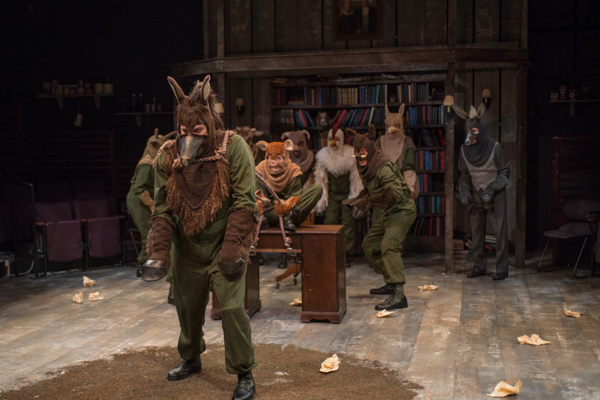 Matt Kahler and the cast of <i>Animal Farm</i>