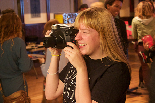 YAC member Kayla Deveraux snaps a photo