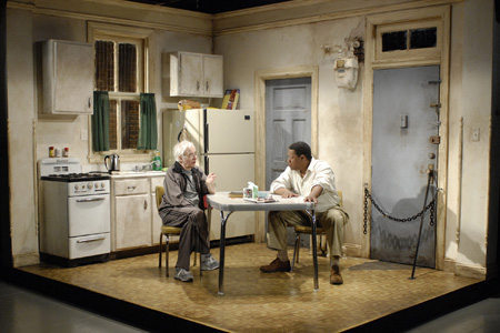 Ensemble member Austin Pendleton and Freeman Coffey