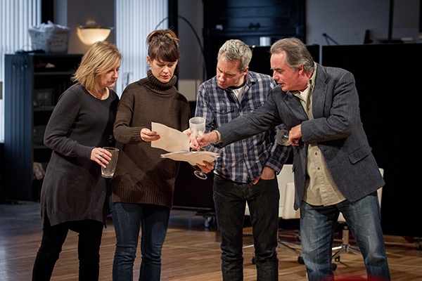 Mary Beth Fisher, Beth Lacke, director Bruce Norris and ensemble member Tom Irwin
