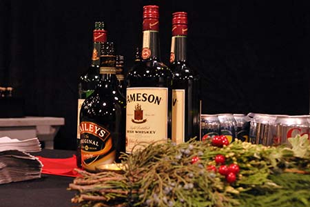 Irish spirits and festive decor