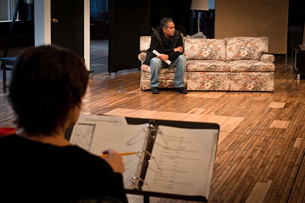 Ensemble member and director Anna D. Shapiro and John Ortiz