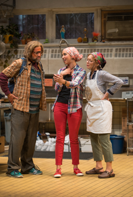 Ensemble member Tim Hopper with Brittany Uomoleale and Ensemble member Mariann Mayberry