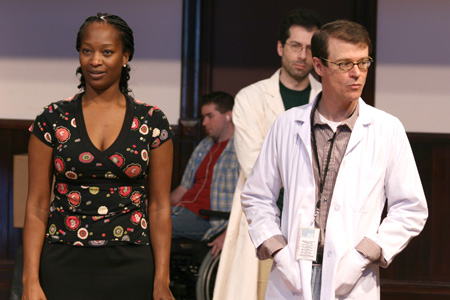 Lily Mojekwu, Michael Patrick Thornton, Rom Barkhordar and Thomas J. Cox