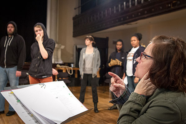 Matt Kahler, Dana Murphy, Lucy Carapetyan, Lance Newton, Jasmine Bracey and Director Hallie Gordon