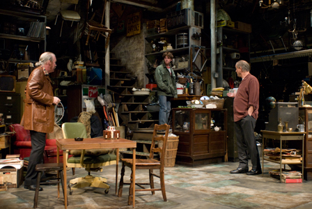 Ensemble member Tracy Letts with Patrick Andrews and ensemble member Francis Guinan