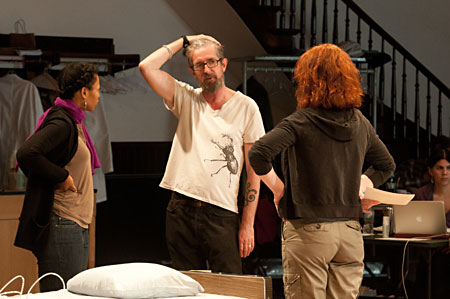 Ensemble member Alana Arenas, Les Waters and Molly Glynn