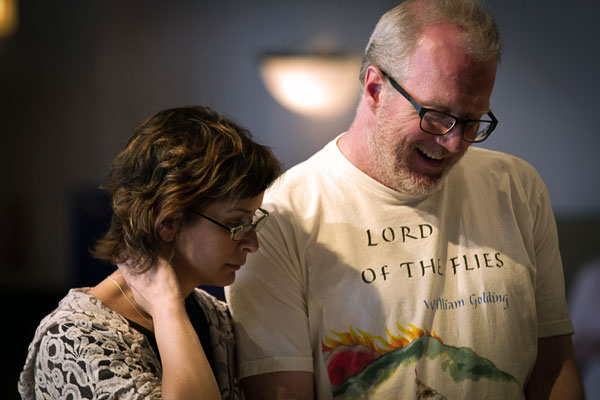 Ensemble members Anna Shapiro (director) and Tracy Letts (playwright/adapter)