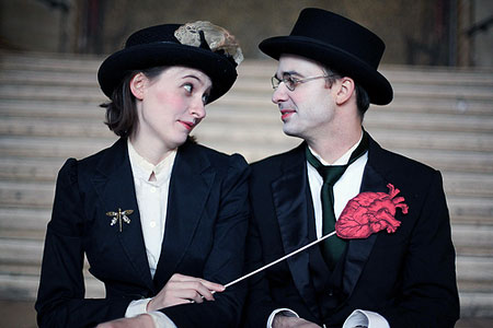 Capturing her heart, Delia Baseman as Ethel Le Neve & Stuart Ritter as the Doctor.