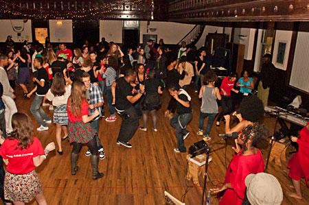 Over 100 teenagers packed the Steppenwolf rehearsal hall 