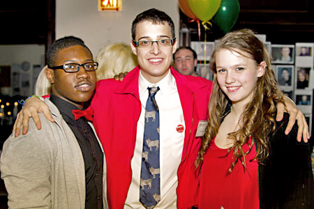 Young Adult Council members Mario Joseph, Evan Silver, and Carsen Joenk pose for a quick picture