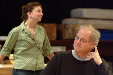 Gail Shapiro and ensemble member Francis Guinan