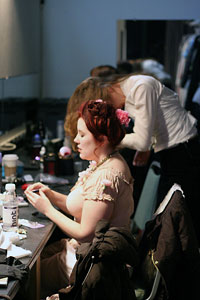 Backstage with Kate Nawrocki. So much beauty, so little time