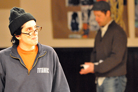 Ensemble members Tina Landau and Tim Hopper