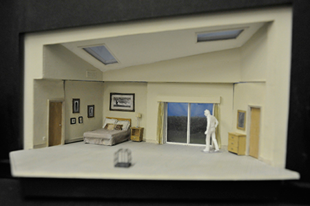 Set model at the scene shop