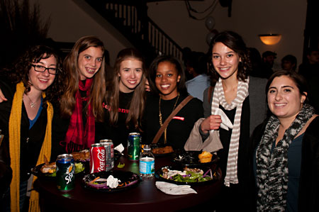 Current and former Young Adult Council members enjoy Southern cooking from The Dixie Kitchen