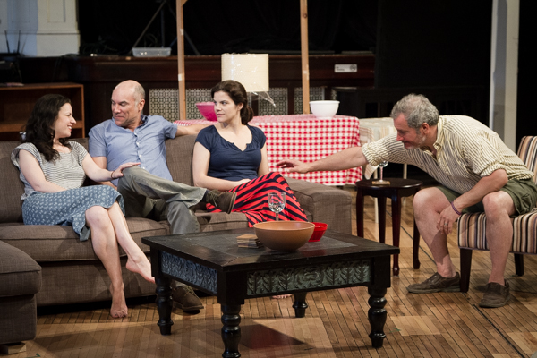 Ensemble member Kate Arrington, Greg Stuhr, Diane Davis and Keith Kupferer