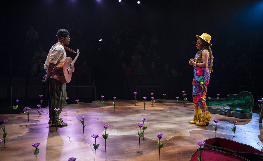 Ensemble member Jon Michael Hill and Brittany Bradford.