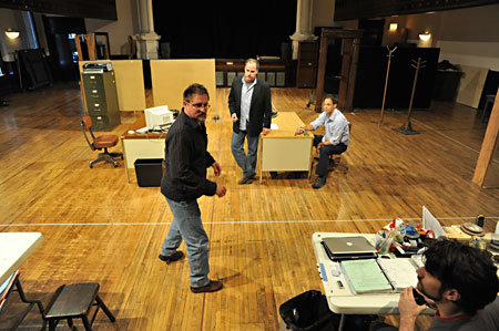 Tom Hickey, Timothy Edward Kane, Stage Manager Jonathan Nook and Fight Choreographer Jeffrey Baumgartner