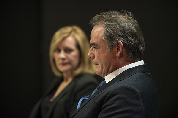 Mary Beth Fisher and ensemble member Tom Irwin