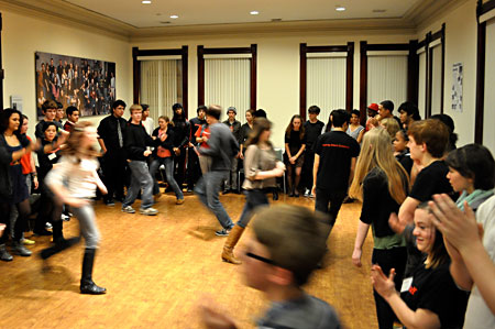 The game in action 