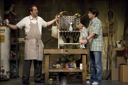 Ensemble member Ian Barford with Jake Cohen