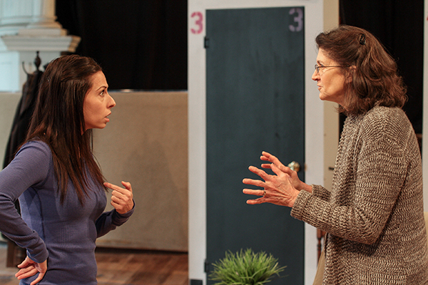 Audrey Francis and ensemble member Molly Regan