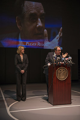 Mary Beth Fisher and ensemble member Tom Irwin