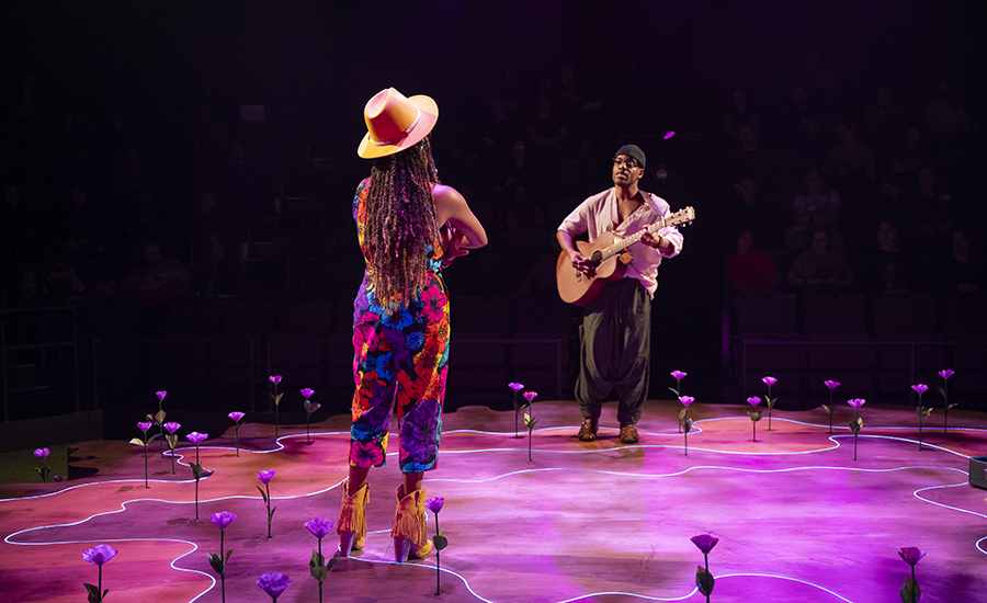 Brittany Bradford and ensemble member Jon Michael Hill