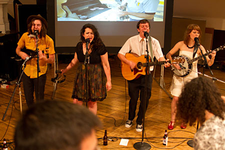 <i>That Sordid Little Story</i> performing at Explore: Middletown