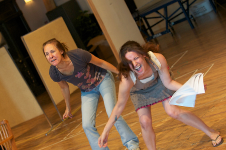 Ensemble members Laurie Metcalf and Kate Arrington