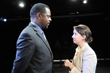 Ensemble member James Vincent Meredith with Hillary Clemens