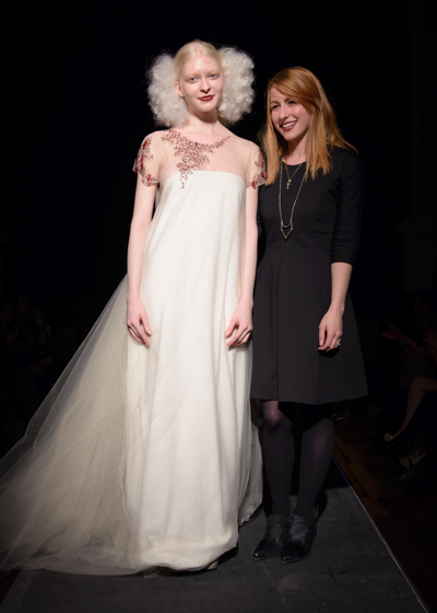 Designer Kate Pankoke with her winning design