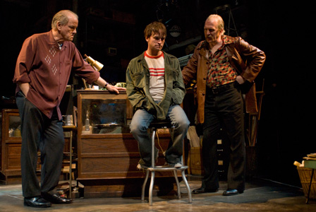 Ensemble member Francis Guinan with Patrick Andrews and ensemble member Tracy Letts