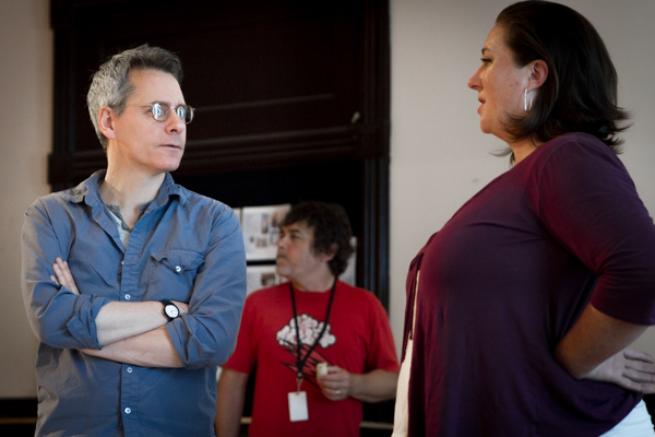 Ensemble member and playwright Bruce Norris with Kirsten Fitzgerald