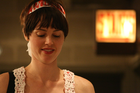 Amanda backstage