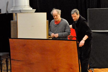 Ensemble member Francis Guinan with John Procaccino