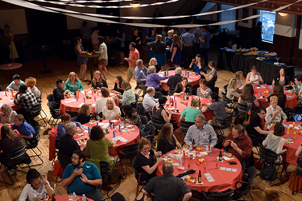 Guests play bingo at the EXPLORE: <i>Grand Concourse</i> event.