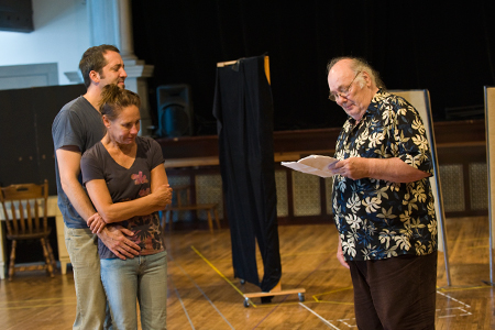 Ensemble members Ian Barford, Laurie Metcalf and Robert Breuler