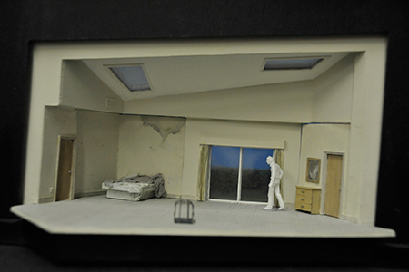 Set model at the scene shop
