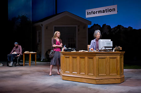 Michael Patrick Thornton, Brenda Barrie and ensemble member Martha Lavey