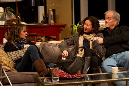 Ensemble member Sally Murphy, Kristina Valada-Viars and ensemble member Francis Guinan
