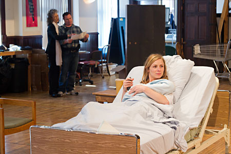 Ensemble member Martha Lavey, Danny McCarthy and Brenda Barrie