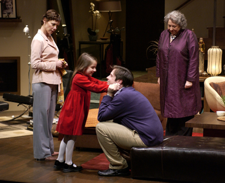 Ensemble member Mariann Mayberry, Lillian Almaguer, Zak Orth and Jayne Houdyshell