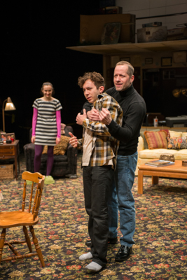 Melanie Neilan, Aaron Himelstein and ensemble member Tim Hopper 