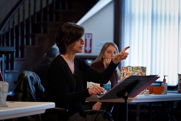 Director and ensemble member Anna D. Shapiro
